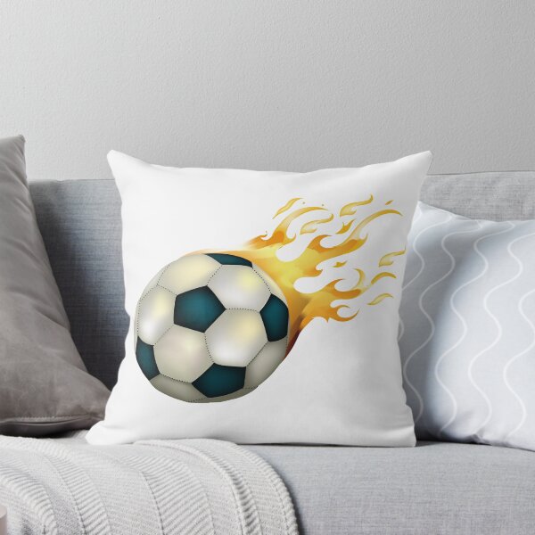 Item preview, golden soccer ball with fire designed and sold by LanaGord.