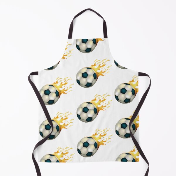 Item preview, golden soccer ball with fire designed and sold by LanaGord.