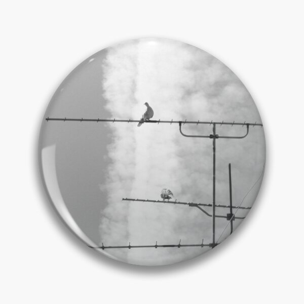 Item preview, What's on TV? Antenna cloud and pigeons designed and sold by Anna Lemos.