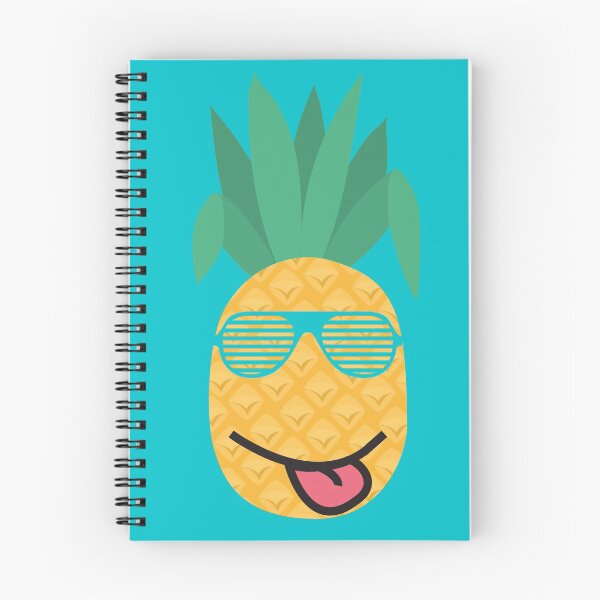 Item preview, Cute Smiling Pineapple with Sunglasses (Blue Background) designed and sold by AJ505.