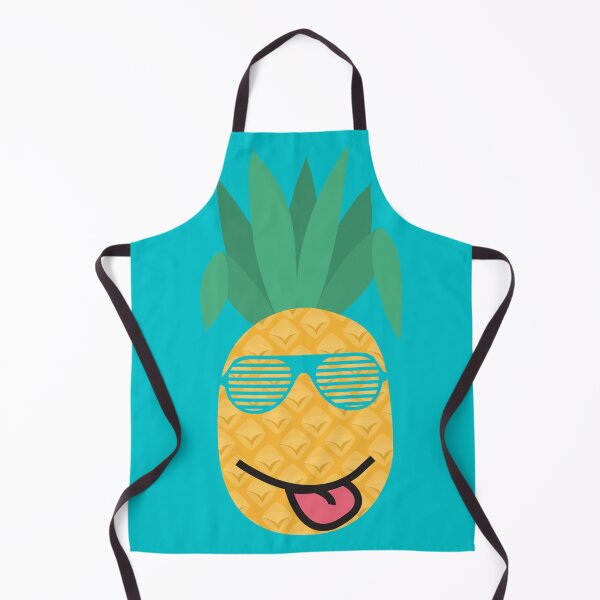 Item preview, Cute Smiling Pineapple with Sunglasses (Blue Background) designed and sold by AJ505.