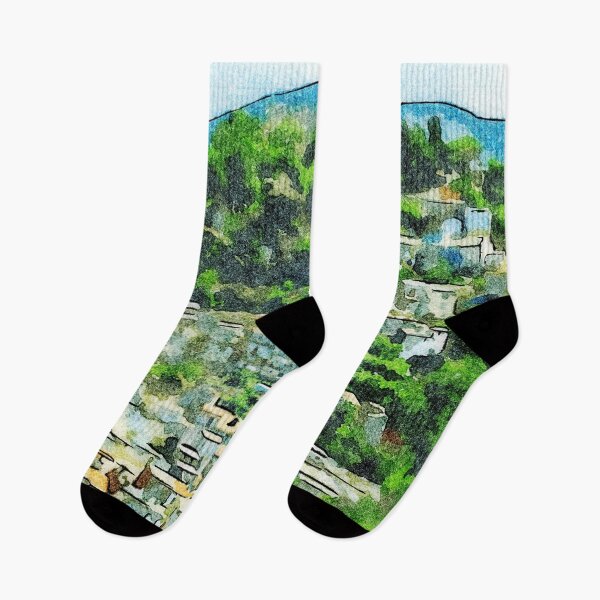 Item preview, Buildings of the village on the hill among the trees designed and sold by Giuseppe Cocco.