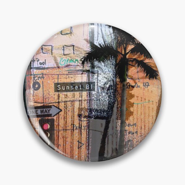 Aperçu de l'œuvre Los Angeles Pop Art City Downtown Sunset Palmtree créée et vendue par ExquisiteShots.