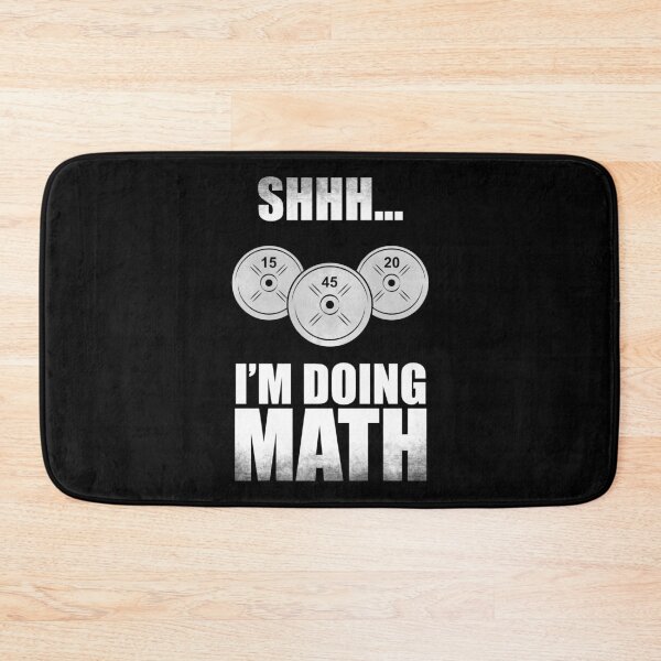 Item preview, Shhh I'm Doing Math - Funny Weightlifting designed and sold by motivationaltee.