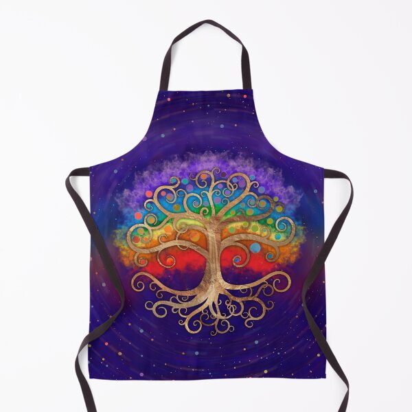 Item preview, Tree of life Golden Swirl and Rainbow designed and sold by k9printart.