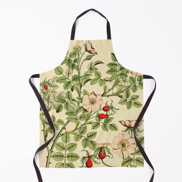 Item preview, French botanical flower plate - Maurice Verneuil - Eglantier designed and sold by DejaVuStudio.