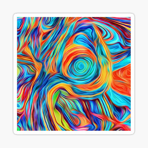 Abstractions of abstract abstraction Sticker