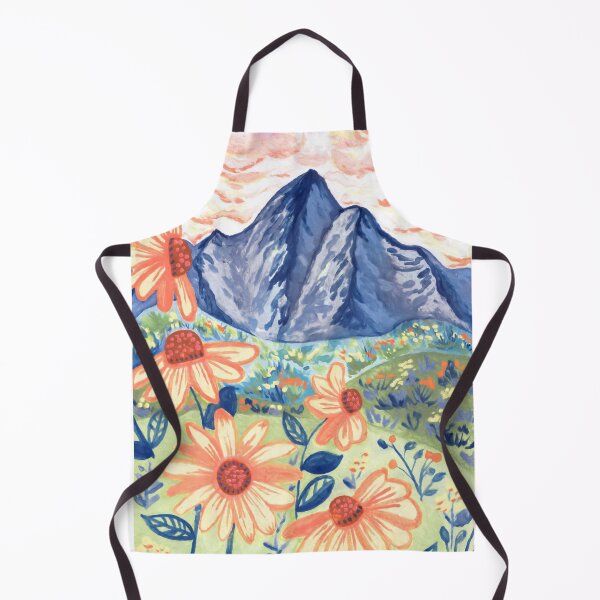 Item preview, Daisy Gouache Mountain Landscape designed and sold by TigaTiga.