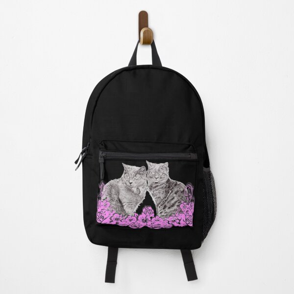 Item preview, Holly and Tabitha Cat Floral designed and sold by Eva Dobie Arts.