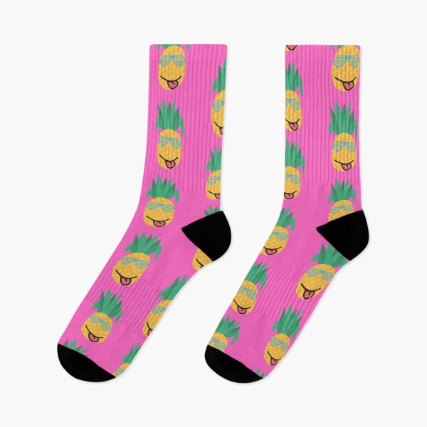 Item preview, Cute Smiling Pineapple with Sunglasses (Pink Background) designed and sold by AJ505.