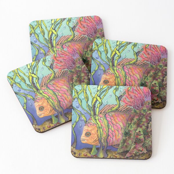 Item preview, Tropical Fish (mixed media and watercolour on paper) designed and sold by Painting By Nature.