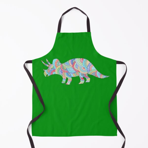 Item preview, Bright Pattern Triceratops doodle designed and sold by SilverBirch14.