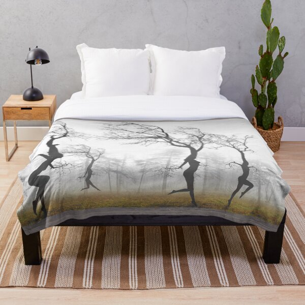In The Mist Throw Blanket