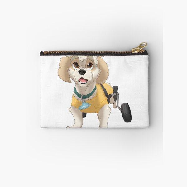 Item preview, Albert on Wheels white wheelchair dog designed and sold by Isa Bredt.