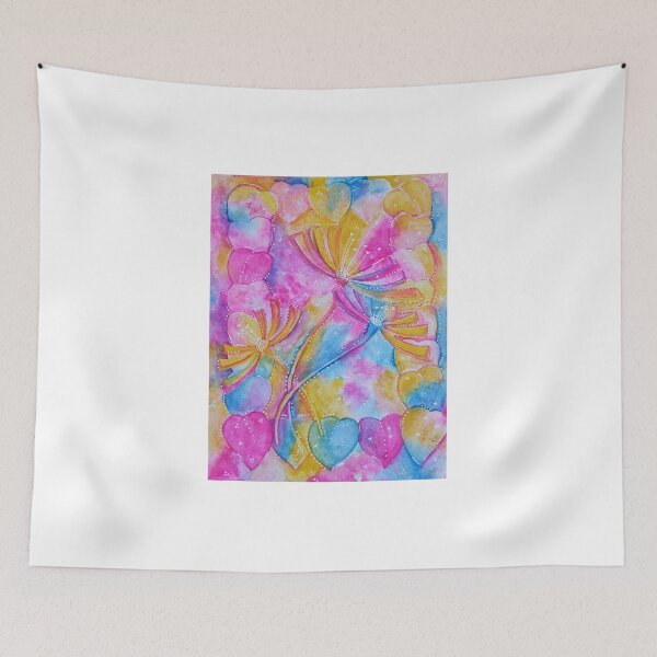 Item preview, Rainbow floral  designed and sold by AllTangledUp.