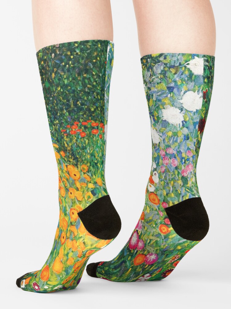 Alternate view of Flower Garden by Gustav Klimt Socks