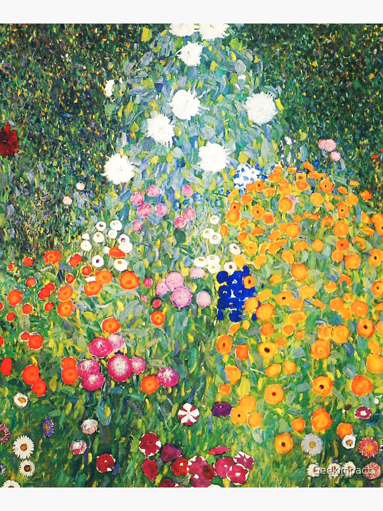 Flower Garden by Gustav Klimt by Geekimpact