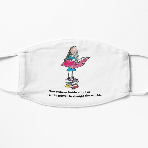 Matilda bookworm Flat Mask