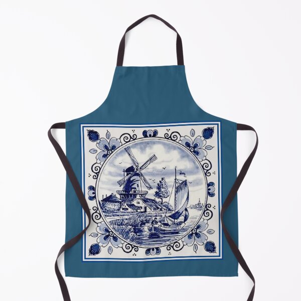 Item preview, DUTCH BLUE DELFT: Vintage Windmill Print designed and sold by posterbobs.