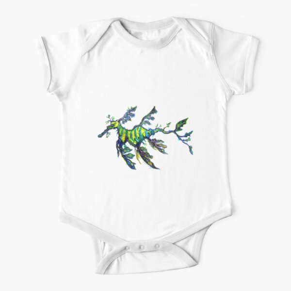 Leafy Seadragon Short Sleeve Baby One-Piece