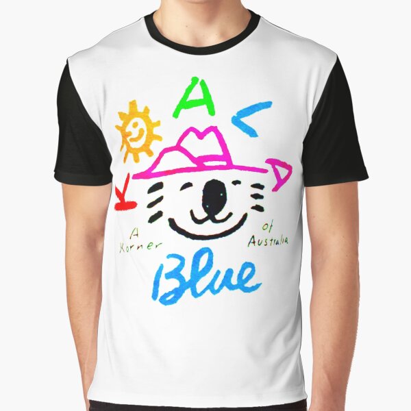 Koala Blue Olivia Newton-John Graphic T-Shirt