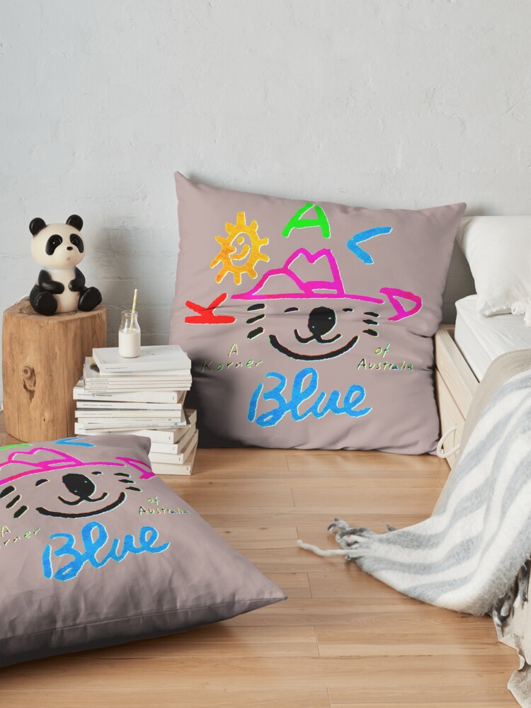 Alternate view of Koala Blue Olivia Newton-John Floor Pillow