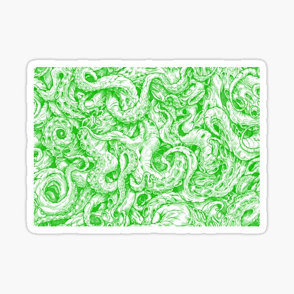 Tentacles of Cthulhu (green) Sticker