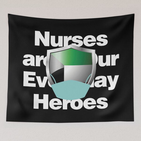Item preview, Kuwait Nurses are Everyday Heroes designed and sold by HelloFromAja.