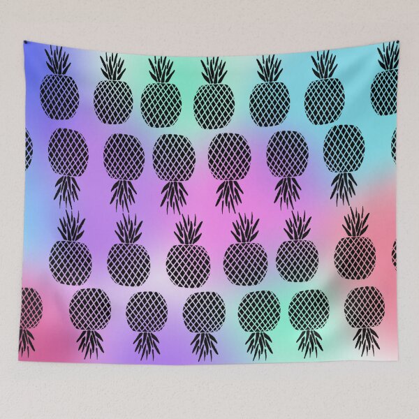 Item preview, Pineapple art pattern - Tropical Summer Vibe designed and sold by SunsetApple.
