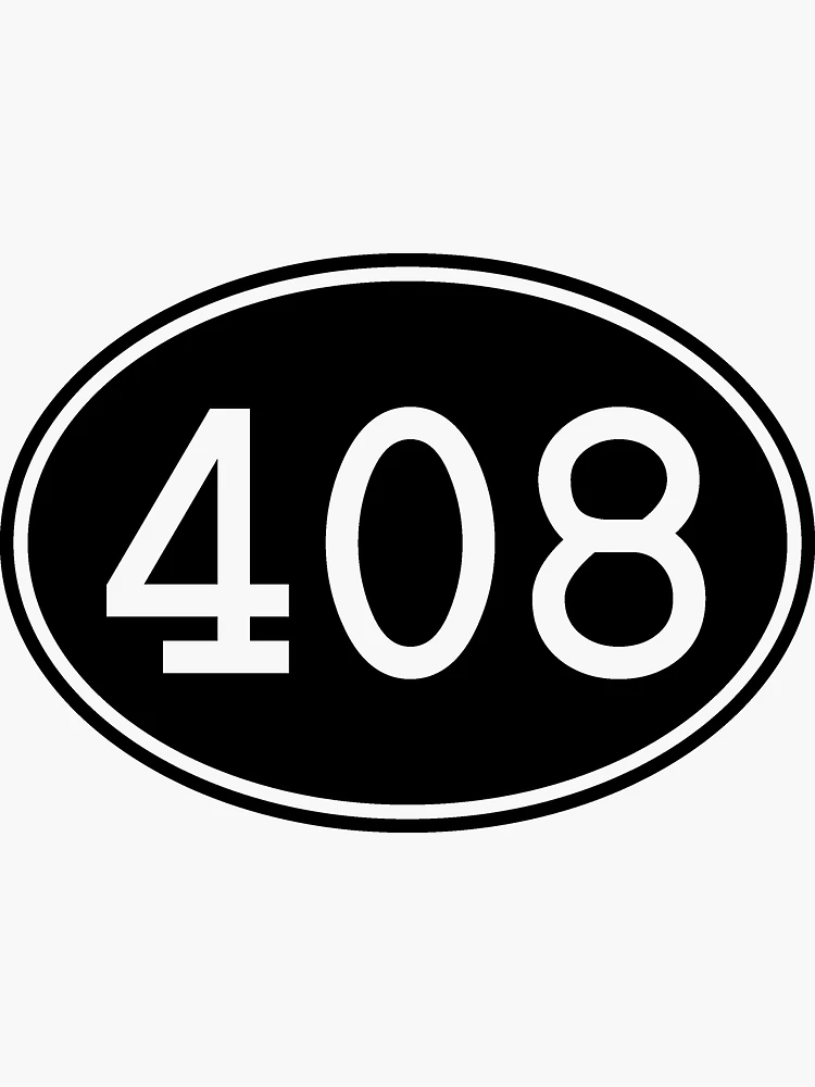 Area Code 408 San Jose | Sticker