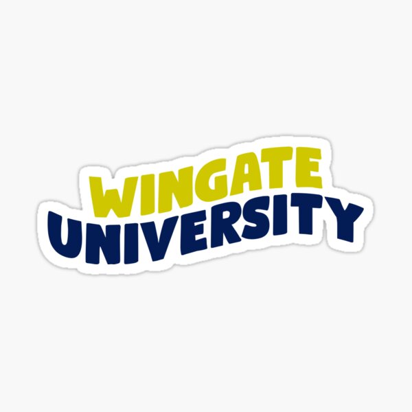15 Inch Sticker Wingate University Name Logo Vinyl Decal Laptop Water