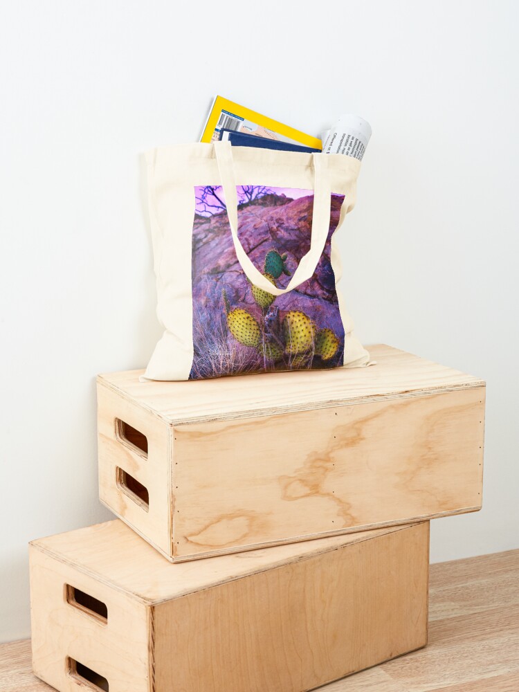Alternate view of Prickly Purple Passion Tote Bag