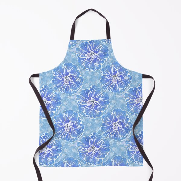 Item preview, Blue Tropical Hibiscus - Ocean Blue Colour Palette designed and sold by Sketchbook Designs.