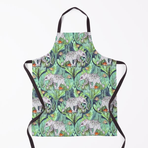 Little Elephant on a Jungle Adventure – faded vintage version Apron