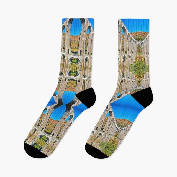 Item preview, Symmetric surreal kaleidoscope shape of french old stone viaduct bridge designed and sold by Grégory DUBUS.