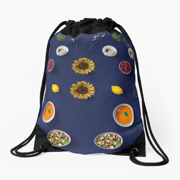 Healthy Lunch Drawstring Bag