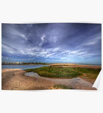 Sand Bar Beach Poster