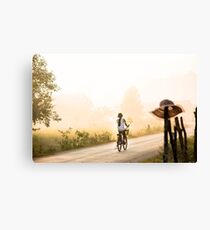 Madame Vélo Canvas Print
