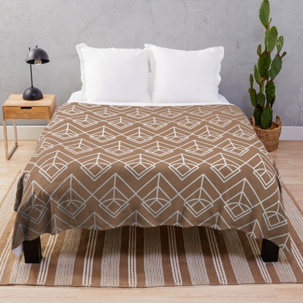 Item preview, Modern Geometric Diamond Arrow Pattern in Cinnamon designed and sold by simplydesignart.