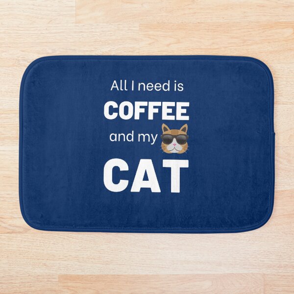 Item preview, Cool Dope All I need is coffee and my cat typography designed and sold by TopplundDesigns.