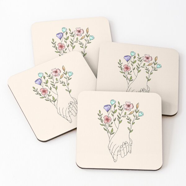 Item preview, Floral hand outline designed and sold by alexispiette.