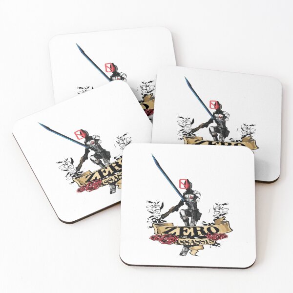 Zer0 The Assassin Borderlands Coasters (Set of 4)
