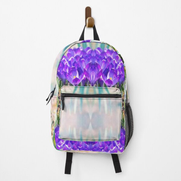 Item preview, Fresh purple Saffron Crocus flowers surreal shaped symmetrical kaleidoscope designed and sold by Grégory DUBUS.