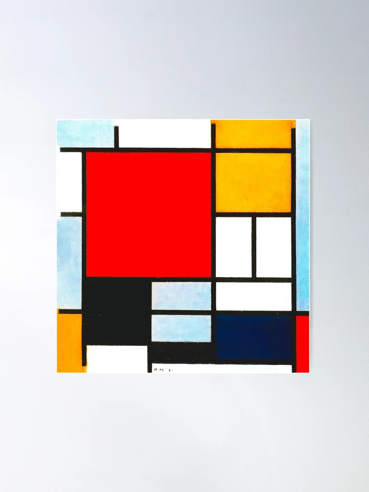 Piet Mondrian - Composition With Large Red Plane (Digitally