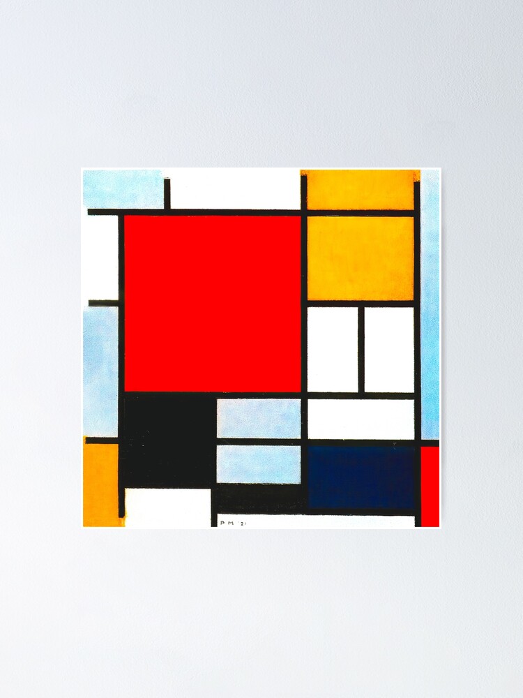 Piet Mondrian - Composition With Large Red Plane (Digitally Piet Mondrian - Composition With Large Red Plane (Digitally