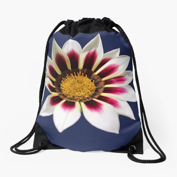 Diamond Flower Design Drawstring Bag