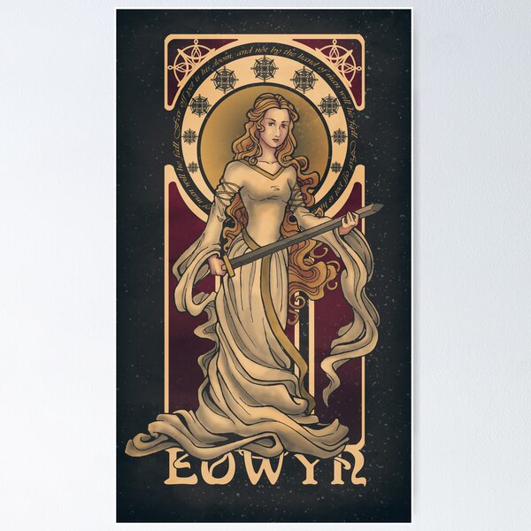 Inktober, Eowyn, LotR, Tolkien, Rohan, Shieldmaiden Poster for Sale by  SabrinaMillsArt