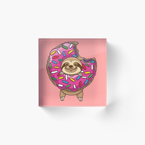 Cute Sloth Acrylic Block