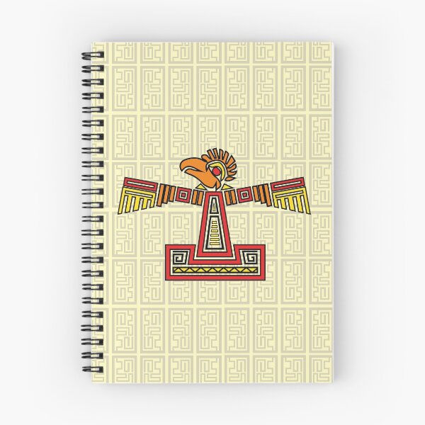Item preview, Aztec Eagle Design Red, Yellow and orange with aztec style background designed and sold by Jake Purcell.