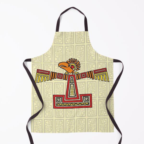 Item preview, Aztec Eagle Design Red, Yellow and orange with aztec style background designed and sold by Jake Purcell.